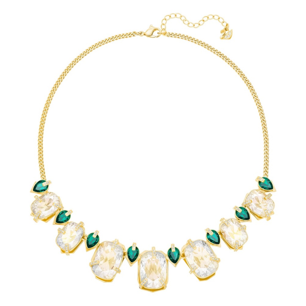 Swarovski Crystal Haven Statement Necklace gold plated